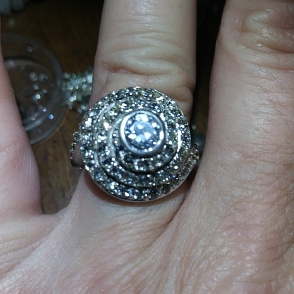 SALE! Nwot Sterling silver 925 Heavy Thick a lot of Sterling Ring CZ stones